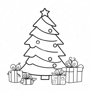 Festive Christmas Tree Countdown Coloring Page 19453-15372