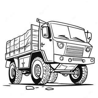 Army Truck Coloring Pages