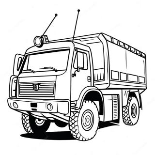 Army Truck Coloring Pages