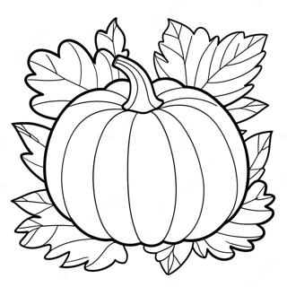 Autumn Pumpkin Coloring Pages