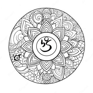 Chakra Symbol Coloring Page 19552-15438