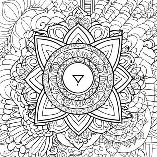 Chakra Symbol Coloring Page 19552-15439