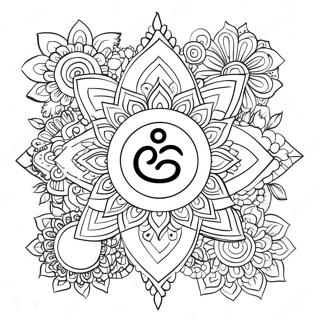 Chakra Symbol Coloring Page 19552-15440