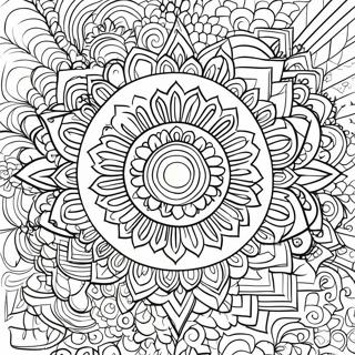 Colorful Chakra Mandala Coloring Page 19553-15449