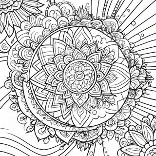 Colorful Chakra Mandala Coloring Page 19553-15452