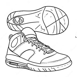 Basketball Shoes Coloring Page 19582-15472