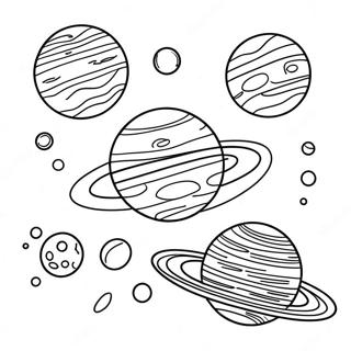 Solar System Coloring Page 1960-1568