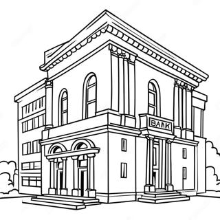 Bank Coloring Pages