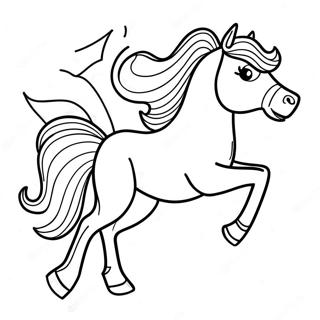 Girl Horse Coloring Pages