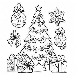 Preppy Christmas Coloring Pages