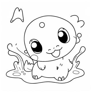 Cute Water Type Pokemon Coloring Page 19663-15537