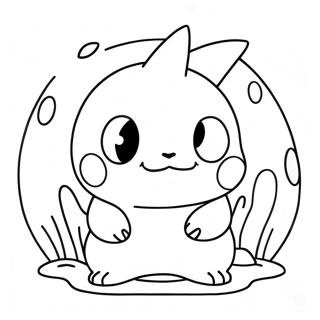 Cute Water Type Pokemon Coloring Page 19663-15538