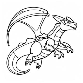 Mega Rayquaza In Flight Coloring Page 19703-15571