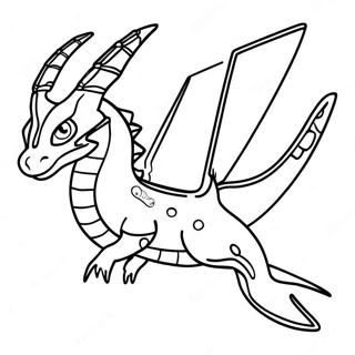 Mega Rayquaza In Flight Coloring Page 19703-15572