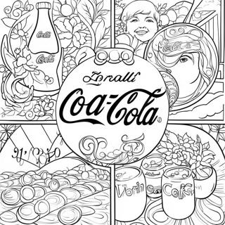 Coca Cola Logotyp Målarbild 19792-15626