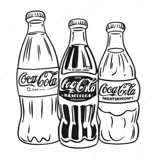 Färgläggningssida Med Coca Cola-Flaska 19793-15638