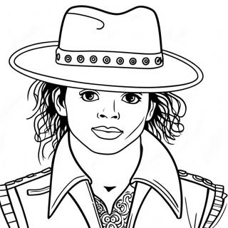 Michael Jackson Coloring Page 1980-1594