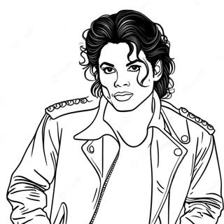 Michael Jackson Coloring Page 1980-1595