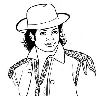 Michael Jackson Coloring Page 1980-1596