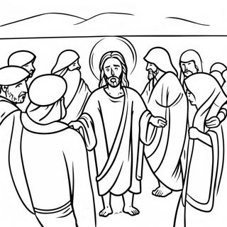 Jesus Heals Coloring Page 19812-15653