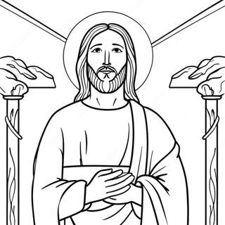 Jesus Heals Coloring Page 19812-15655