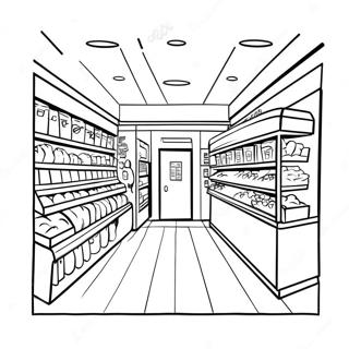 Grocery Store Coloring Page 19852-15686