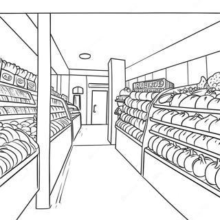 Grocery Store Coloring Page 19852-15687