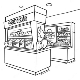 Grocery Store Coloring Page 19852-15688