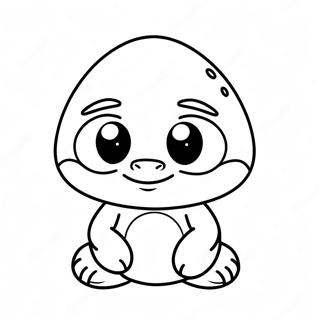 Cute Goomba With Big Eyes Coloring Page 19863-15697