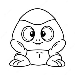 Cute Goomba With Big Eyes Coloring Page 19863-15698