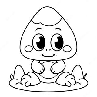 Cute Goomba With Big Eyes Coloring Page 19863-15699