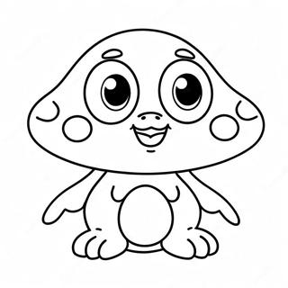 Cute Goomba With Big Eyes Coloring Page 19863-15700