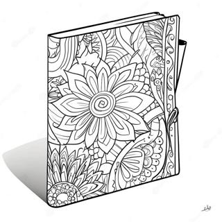 Colorful Binder Cover Design Coloring Page 19923-15740