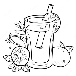 Refreshing Fruit Juice Coloring Page 19933-15756