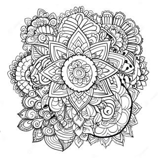 Henna Mandala Coloring Page 19972-15785