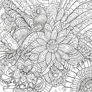 Intricate Henna Patterns Coloring Page 19973-15783