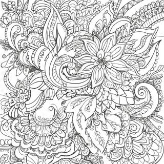 Intricate Henna Patterns Coloring Page 19973-15784