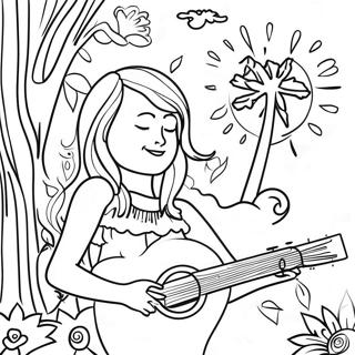 Album Cover Coloring Page 20002-15806