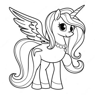 Celestia My Little Pony Coloring Page 20032-15830