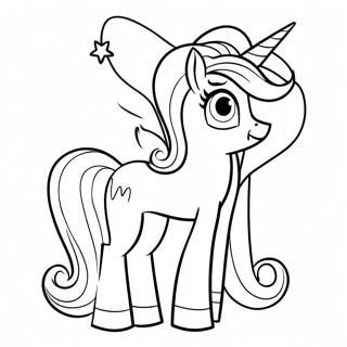 Princess Celestia With Colorful Mane Coloring Page 20033-15823