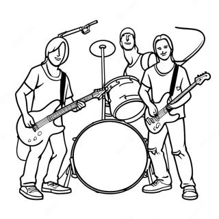 Rock Band Coloring Pages