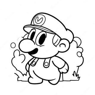 Super Mario Odyssey Cappy Coloring Pages