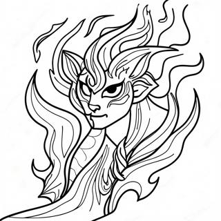 Elemental Fire Coloring Page 200-158