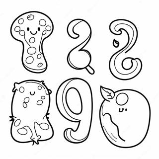 Numbers For Toddlers Coloring Pages