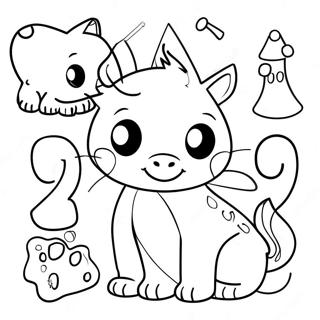 Numbers For Toddlers Coloring Pages