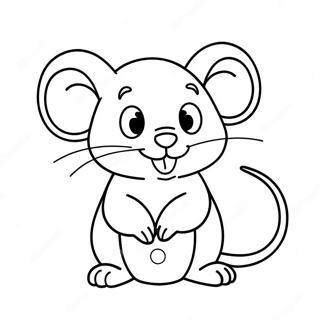 Cute Mouse Coloring Page 2010-1598