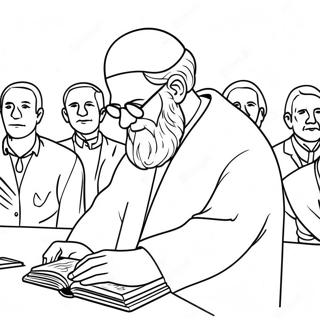 Yom Kippur Prayer Service Coloring Page 20143-15913