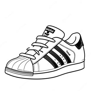 Adidas Superstar Sneakers Coloring Page 20153-15925