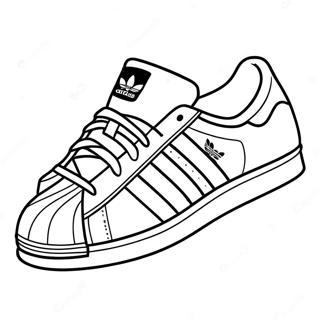 Adidas Superstar Sneakers Coloring Page 20153-15926