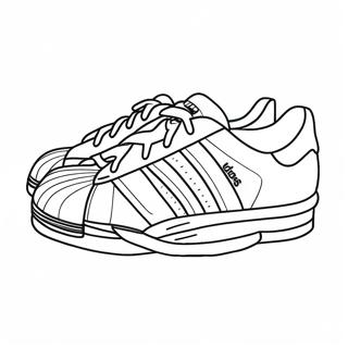 Adidas Superstar Sneakers Coloring Page 20153-15927